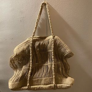 Zara rope maxi shopper bag
